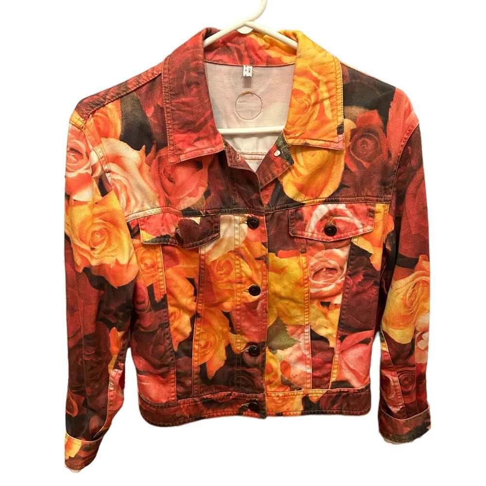 Moschino jeans digital print jean jacket ♥️ US Womens size 10